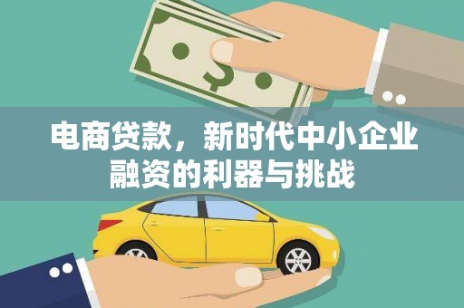 酒泉电商贷款，新时代中小企业融资的利器与挑战