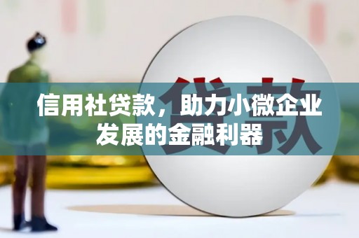酒泉信用社贷款，助力小微企业发展的金融利器