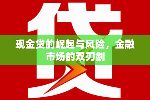 酒泉现金贷的崛起与风险，金融市场的双刃剑