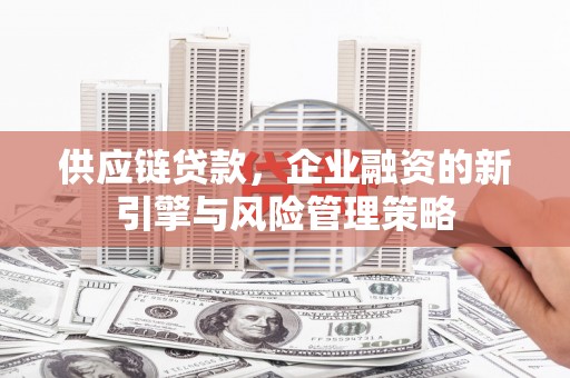 酒泉供应链贷款，企业融资的新引擎与风险管理策略