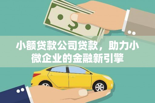 酒泉小额贷款公司贷款，助力小微企业的金融新引擎