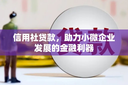 酒泉信用社贷款，助力小微企业发展的金融利器