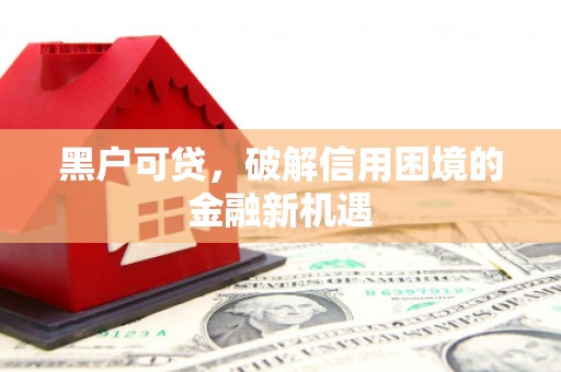 酒泉黑户可贷，破解信用困境的金融新机遇